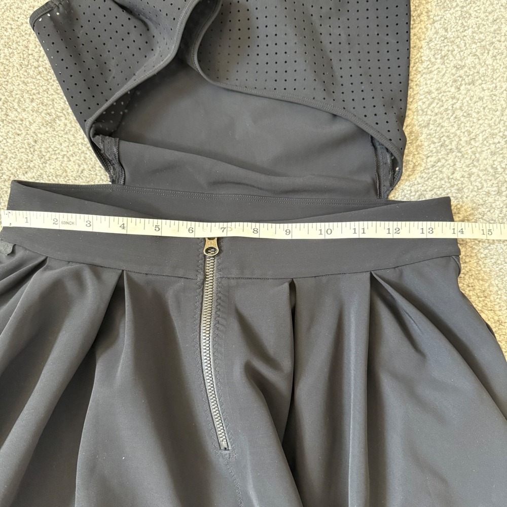 Lululemon Away Dress Black Laser Cut  Athletic Tennis size 8 - Picture 7 of 9